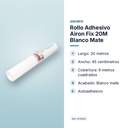 ROLLO ADHESIVO AIRON FIX 20M BLANCO MATE - características principales