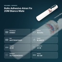 ROLLO ADHESIVO AIRON FIX 20M BLANCO MATE - resumen de atributos
