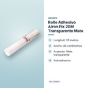 ROLLO ADHESIVO AIRON FIX 20M TRANSPARENTE MATE - características principales