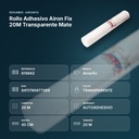 ROLLO ADHESIVO AIRON FIX 20M TRANSPARENTE MATE - resumen de atributos