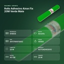 ROLLO ADHESIVO AIRON FIX 20M VERDE MATE - resumen de atributos