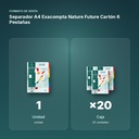 SEPARADOR A4 EXACOMPTA NATURE FUTURE CARTÓN 6 PESTAÑAS - formato de venta: caja de 20