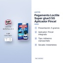 PEGAMENTO LOCTITE SUPER GLUE3 5G APLICADOR PINCEL - características principales
