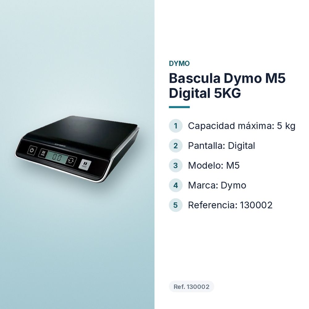 BASCULA DYMO M5 DIGITAL 5KG - características principales