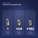 PEGAMENTO SUPER RAPIDO 3GR - formato de venta: paquete de 24, caja de 192