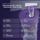 BOLSA BASURA 55 × 60 CM · AUTOCIERRE · PACK 15 UDS - resumen de atributos