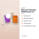 BLOC A4 T/FORRADA 60GR PAUTA 3,5 - características principales