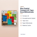 BLOC ESPIRAL CAMPUS A5 TAPA DURA MILIMETRADO - características principales