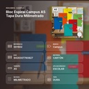 BLOC ESPIRAL CAMPUS A5 TAPA DURA MILIMETRADO - resumen de atributos