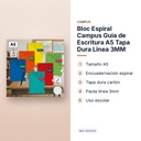 BLOC ESPIRAL CAMPUS GUIA DE ESCRITURA A5 TAPA DURA LINEA 3MM - características principales