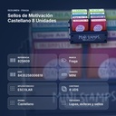 SELLOS DE MOTIVACIÓN CASTELLANO 8 UNIDADES - resumen de atributos