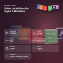 SELLOS DE MOTIVACIÓN INGLES 8 UNIDADES - resumen de atributos