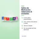 SELLOS DE MOTIVACIÓN VALENCIANO 8 UNIDADES - características principales