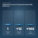 PEGAMENTO UNIVERSAL TRANSPARENTE IMEDIO 35ML BANDA AZUL - formato de venta: paquete de 12, caja de 144