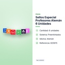 SELLOS ESPECIAL PROFESORES ALEMÁN 6 UNIDADES - características principales
