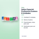 SELLOS ESPECIAL PROFESORES EUSKERA 6 UNIDADES - características principales