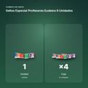 SELLOS ESPECIAL PROFESORES EUSKERA 6 UNIDADES - formato de venta: caja de 4