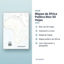MAPAS DE ÁFRICA POLITICO BLOC 50 HOJAS - características principales
