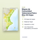 MAPAS DE COMUNIDAD VALENCIANA FISICO BLOC 50 HOJAS - características principales