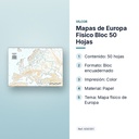 MAPAS DE EUROPA FISICO BLOC 50 HOJAS - características principales