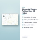 MAPAS DE EUROPA POLITICO BLOC 50 HOJAS - características principales
