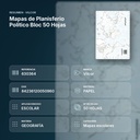 MAPAS DE PLANISFERIO POLITICO BLOC 50 HOJAS - resumen de atributos