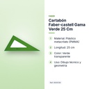 CARTABÓN FABER-CASTELL GAMA VERDE 25 CM  - características principales