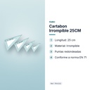CARTABON IRROMPIBLE 25CM - características principales