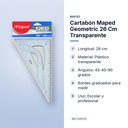 CARTABÓN MAPED GEOMETRIC 26 CM TRANSPARENTE - características principales