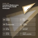 CARTABÓN MADERA PARA PIZARRA FAIBO 50CM GRADUADO  - resumen de atributos