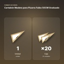 CARTABÓN MADERA PARA PIZARRA FAIBO 50CM GRADUADO  - formato de venta: caja de 20