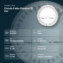 CIRCULO FAIBO PLASTICO 15 CM - resumen de atributos