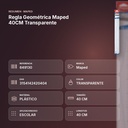 REGLA GEOMÉTRICA MAPED 40CM TRANSPARENTE - resumen de atributos