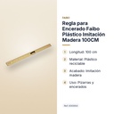 REGLA PARA ENCERADO FAIBO PLÁSTICO IMITACIÓN MADERA 100CM - características principales