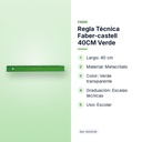 REGLA TÉCNICA FABER-CASTELL 40CM VERDE - características principales