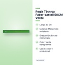 REGLA TÉCNICA FABER-CASTELL 50CM VERDE - características principales