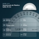 SEMICÍRCULO DE PLÁSTICO SAFTA 15 CM - resumen de atributos