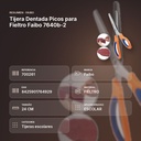 TIJERA DENTADA PICOS PARA FIELTRO FAIBO 7640B-2 - resumen de atributos