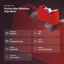 PORTARROLLOS MEDIANO ROJO MAXI - resumen de atributos