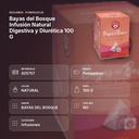 BAYAS DEL BOSQUE INFUSIÓN NATURAL DIGESTIVA Y DIURÉTICA 100 G - resumen de atributos