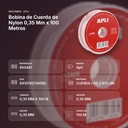BOBINA DE CUERDA DE NYLON 0,35 MM X 100 METROS - resumen de atributos