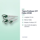 TIJERA PROFESOR 21T FAIBO 21CM - características principales
