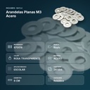 ARANDELAS PLANAS M3 ACERO  - resumen de atributos