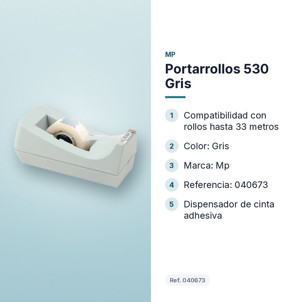 PORTARROLLOS 530 GRIS - características principales