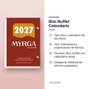 BLOC BUFFET CALENDARIO - características principales