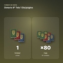 DIETARIO 8º TELA 1 DÍA/PÁGINA - formato de venta: caja de 80