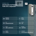 ARCHIVADOR DE PALANCA FOLIO GRIS JASPEADO  - resumen de atributos
