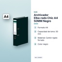 ARCHIVADOR ELBA-RADO CHIC A4 50MM NEGRO - características principales