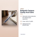 BOLIGRAFO CAMPUS CANDY AZUL CLARO - características principales