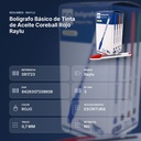 BOLÍGRAFO BÁSICO DE TINTA DE ACEITE COREBALL ROJO RAYLU - resumen de atributos